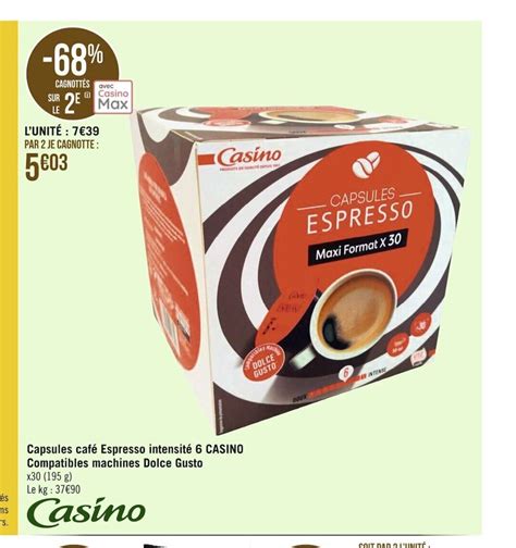 Geant casino dolce gusto